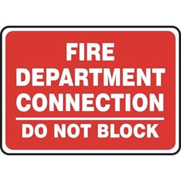Accuform SAFETY SIGN FIRE DEPARTMENT MEXG550RL MEXG550RL - main